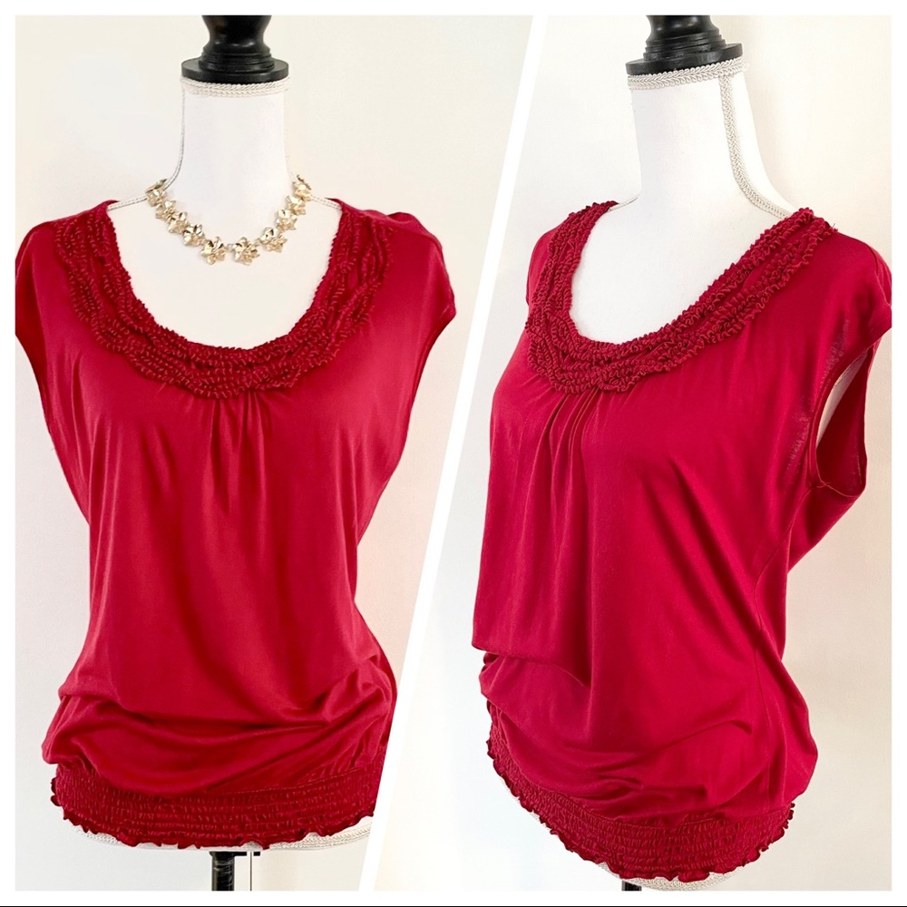 Women’s OUTBACK RED Short Sleeve Scoop Neck Top Size M